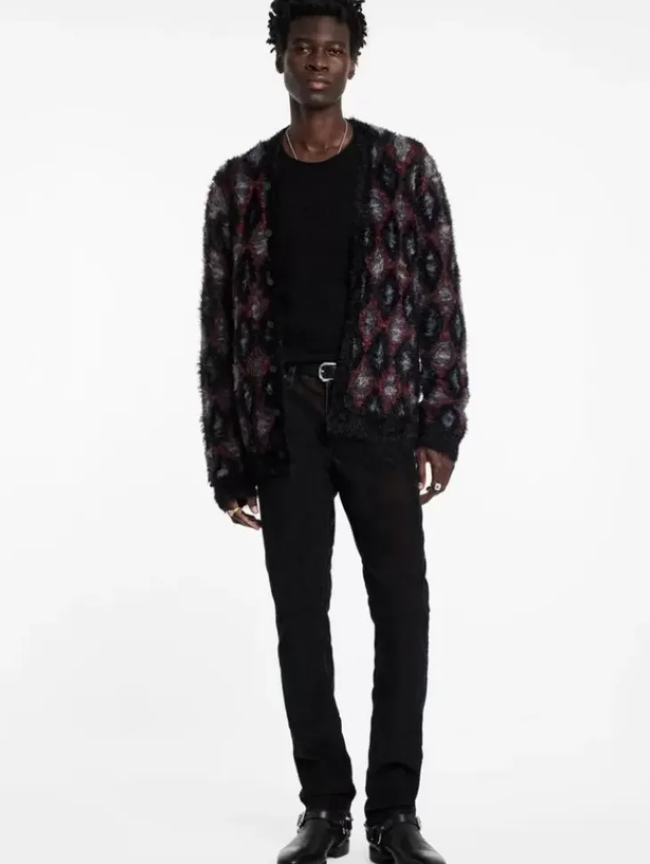 Sweaters>John Varvatos LAYNE CARDIGAN BLACK