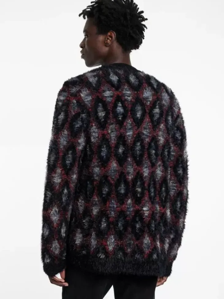 Sweaters>John Varvatos LAYNE CARDIGAN BLACK