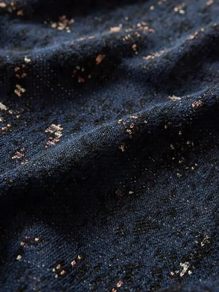 Tops>John Varvatos LEAO CREWNECK SWEATER INDIGO