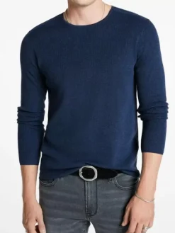 Tops>John Varvatos LEIRA CREWNECK SWEATER DARKBLUE