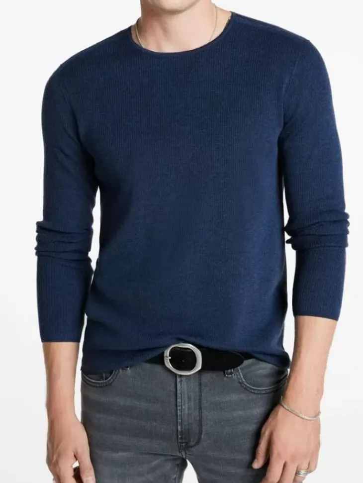 Tops>John Varvatos LEIRA CREWNECK SWEATER DARKBLUE