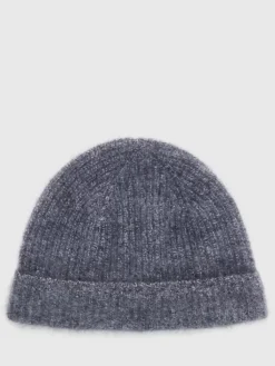 Shoes & Accessories>John Varvatos LENOIR BEANIE BLACK/WHITE
