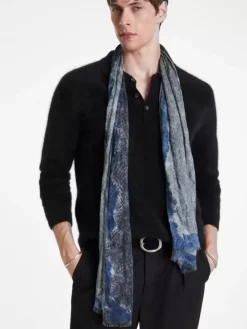 Scarves & Ties>John Varvatos LENZIE SCARF FLATGREY