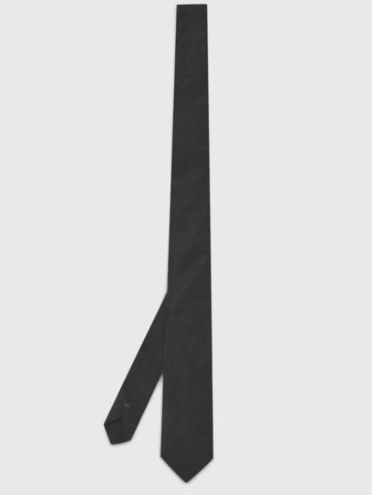 Scarves & Ties>John Varvatos LEONE SLIM TIE DKSTEELHTR