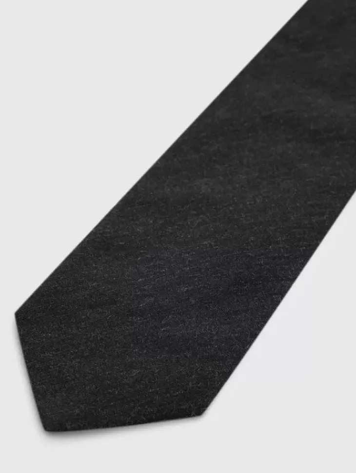 Scarves & Ties>John Varvatos LEONE SLIM TIE DKSTEELHTR