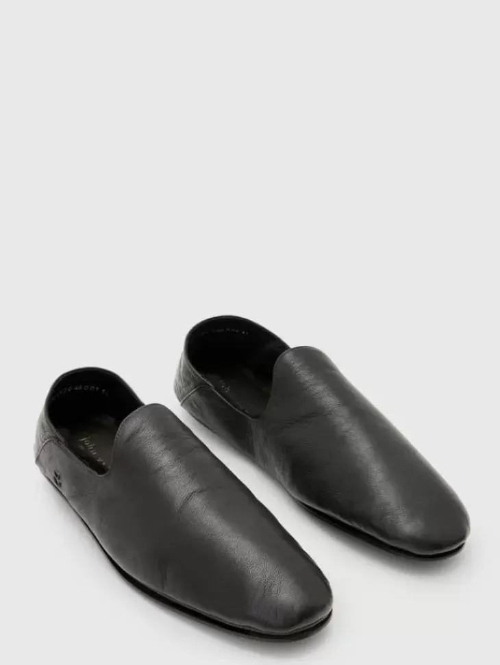 Dress Shoes & Loafers|Leather Shoes>John Varvatos LODGE SLIP ON BLACK