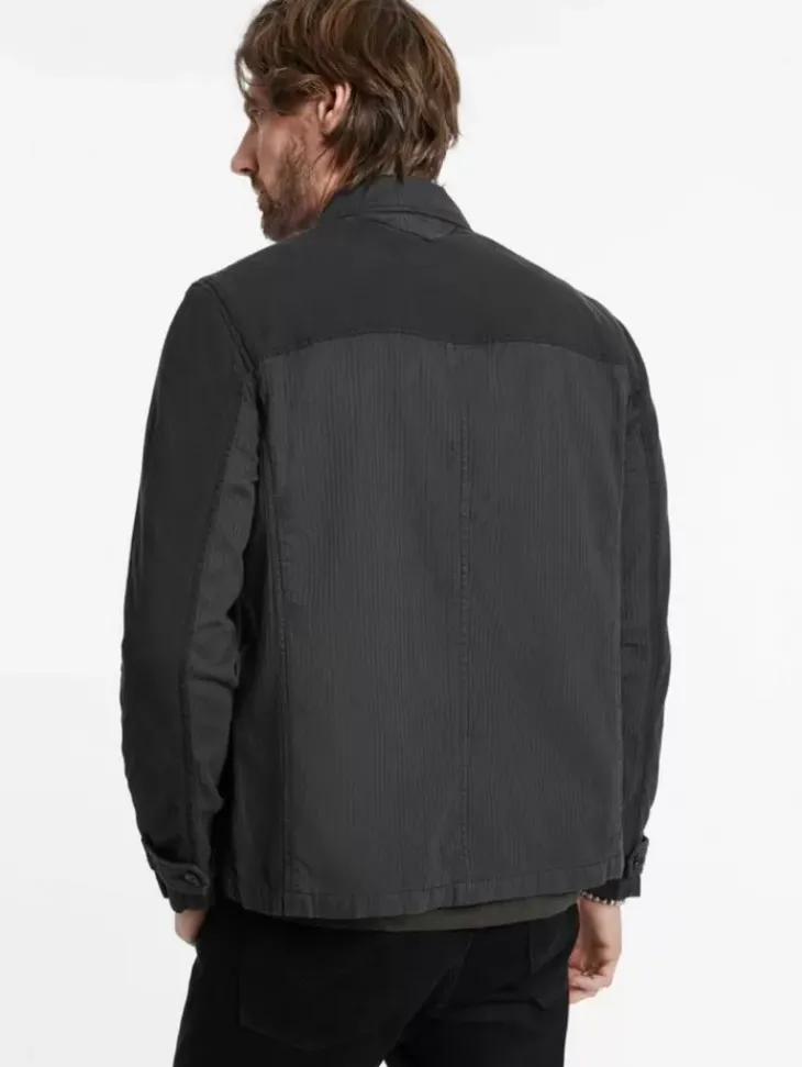 Leather & Outerwear|Tops>John Varvatos LUIS FIELD JACKET BLACK