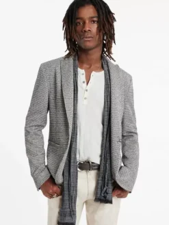 Tops>John Varvatos LYNN JACKET BLACK/WHITE