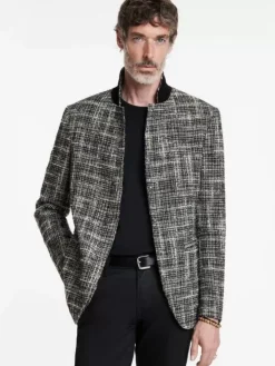 Coats And Jackets|Suit Jackets>John Varvatos MADISON JACKET BLACK/WHITE