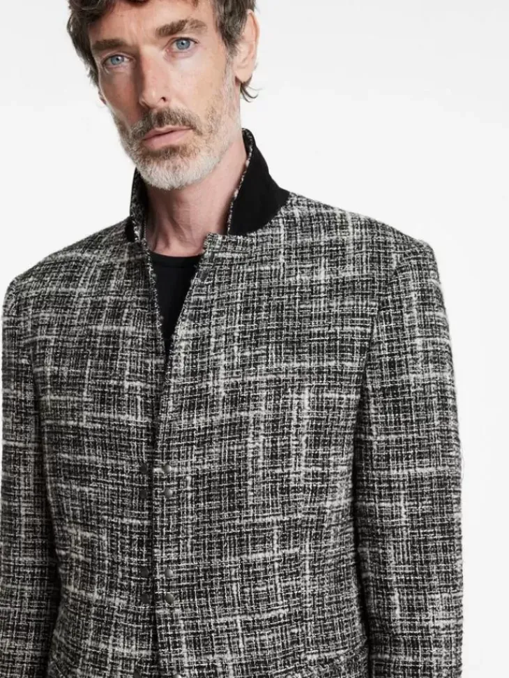 Coats And Jackets|Suit Jackets>John Varvatos MADISON JACKET BLACK/WHITE
