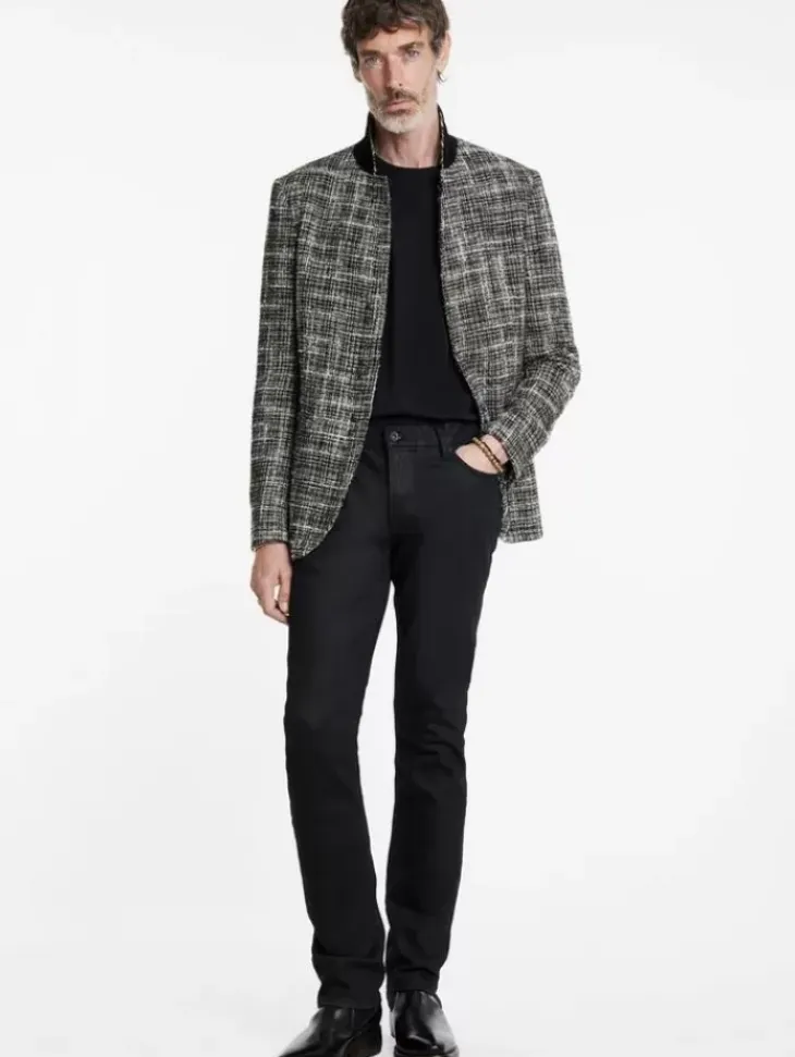 Coats And Jackets|Suit Jackets>John Varvatos MADISON JACKET BLACK/WHITE