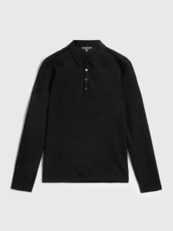 Polos>John Varvatos MALEO POLO BLACK