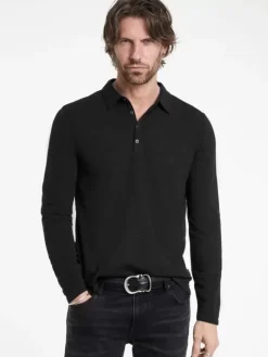 Polos>John Varvatos MALEO POLO BLACK