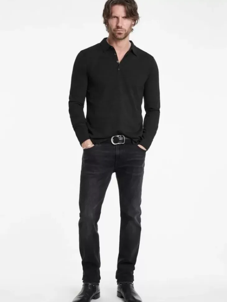 Polos>John Varvatos MALEO POLO BLACK
