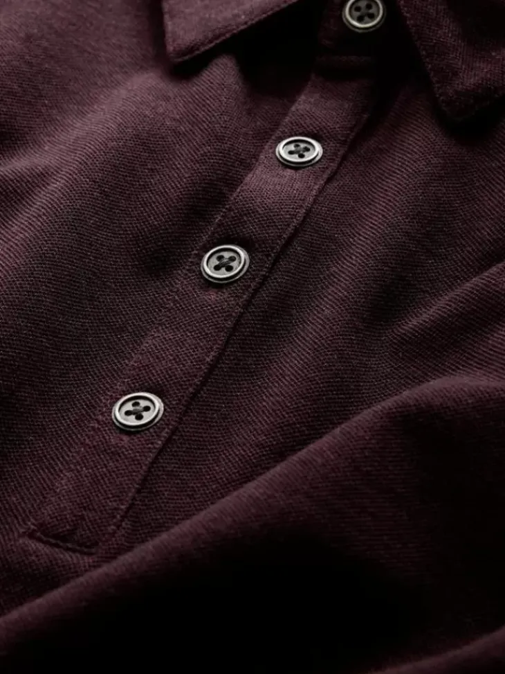 Polos>John Varvatos MALEO POLO Merlot