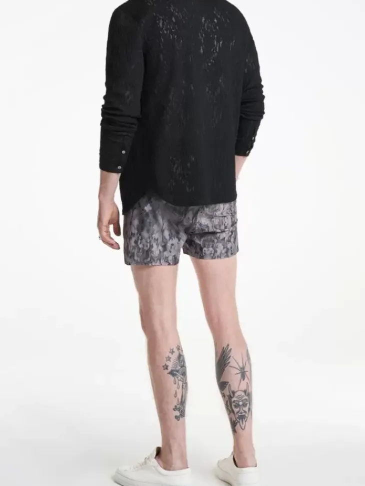 Jeans & Pants>John Varvatos MAUI SWIM SHORTS DKSTEELHTR