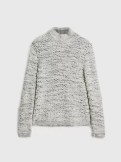 Sweaters>John Varvatos MONTELLO MOCK NECK CHARCOAL/TURTLEDOVE