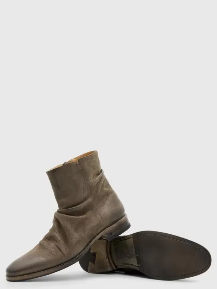 Boots|Leather Boots>John Varvatos MORRISON SHARPEI BOOT FLATGREY