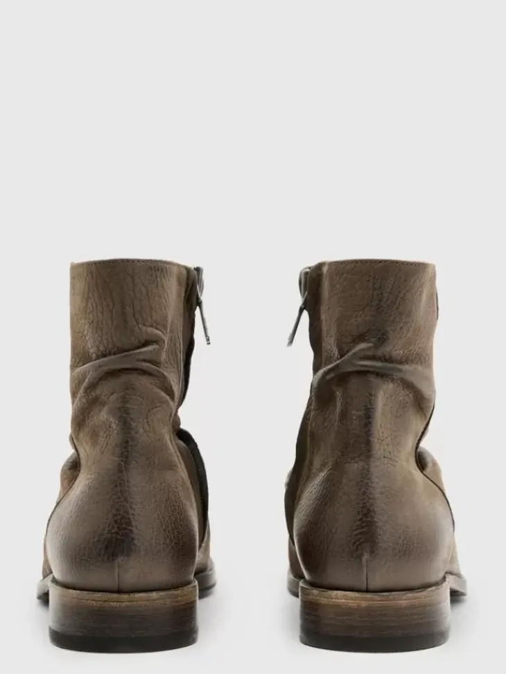 Boots|Leather Boots>John Varvatos MORRISON SHARPEI BOOT FLATGREY