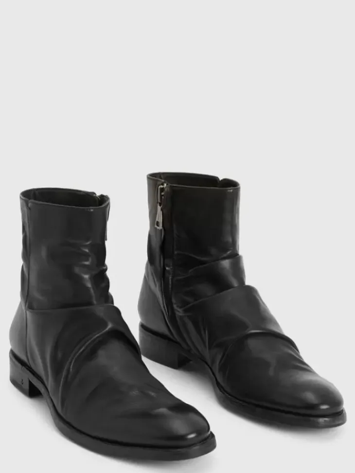 Boots|Leather Boots>John Varvatos MORRISON SHARPEI BOOT BLACK