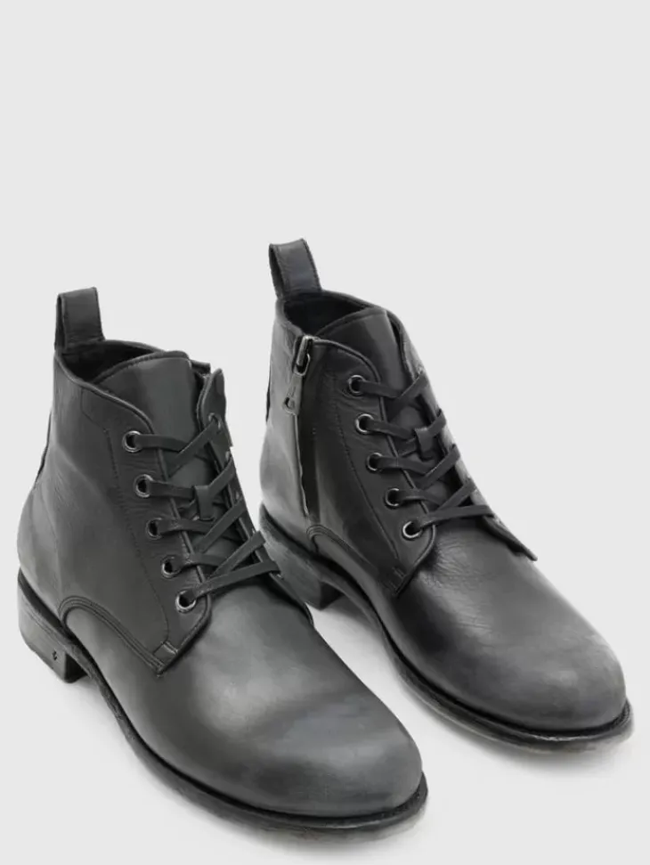 Shoes & Accessories>John Varvatos MOTO LACE BOOT CHARCOAL