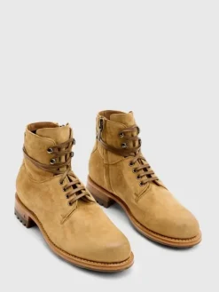 Boots|Leather Boots>John Varvatos MOTO WORK BOOT LTBROWN