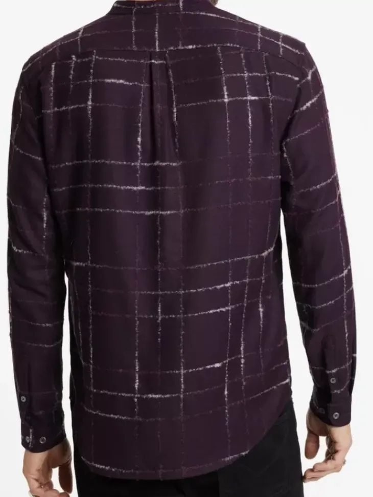 Tops>John Varvatos MOTT SHIRT CRANBERRY