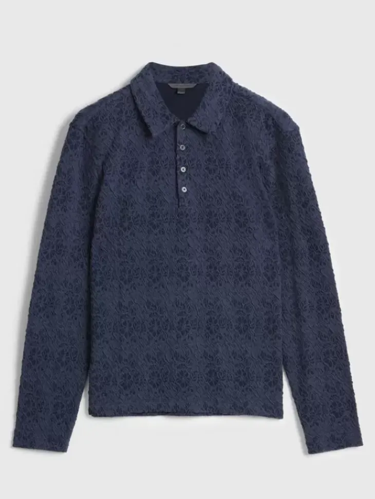 Tops>John Varvatos NEWPORT POLO MARINE