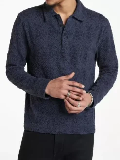 Tops>John Varvatos NEWPORT POLO MARINE