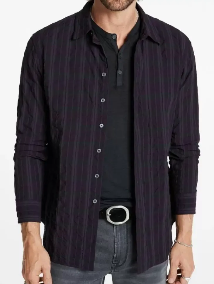 Tops>John Varvatos NYE SHIRT REGALPURPLE