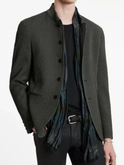 Leather & Outerwear|Tops>John Varvatos OLINVILLE JACKET DEEPOLIVE