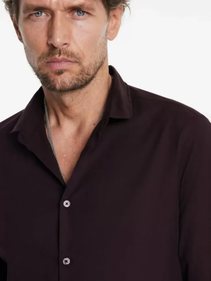 Shirts>John Varvatos ORCHARD SHIRT DARKPLUM