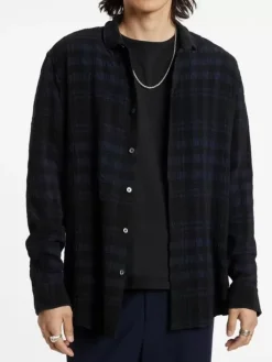 Tops>John Varvatos ORCHARD SHIRT BLUEBLACK