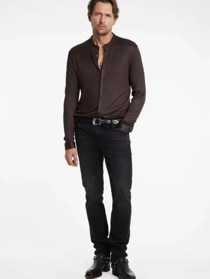 Shirts>John Varvatos OTAVIO SHIRT CHOCOLATE
