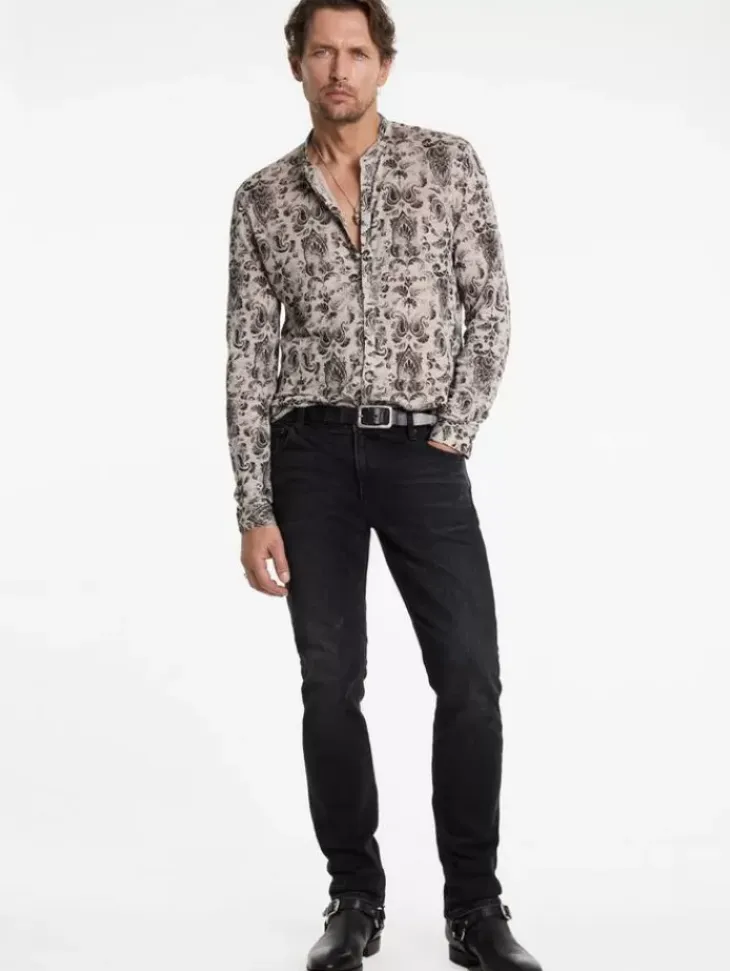 Shirts>John Varvatos PADRIA SHIRT GREYSTONE