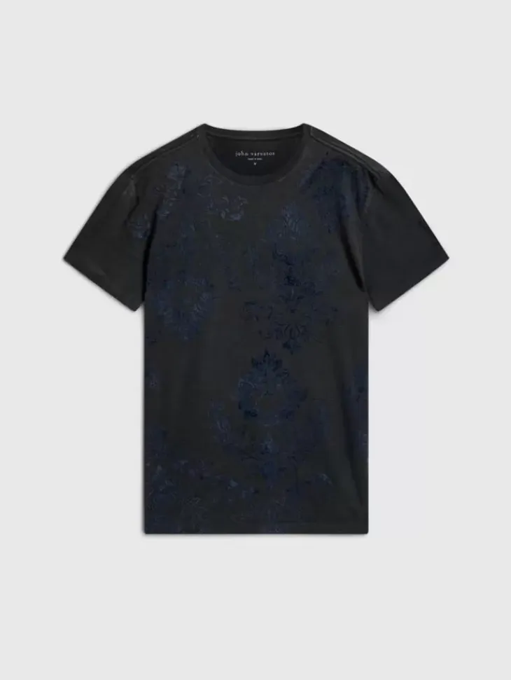 Graphic Tees>John Varvatos PAISLEY TEE DRIEDSAGE