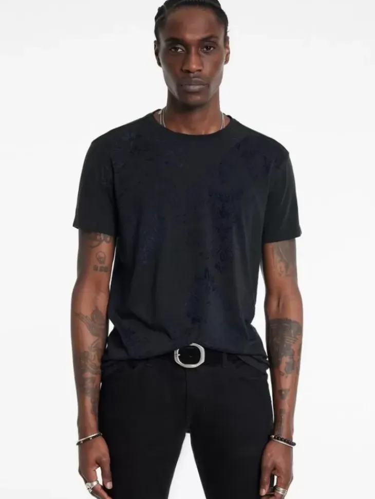 Graphic Tees>John Varvatos PAISLEY TEE DRIEDSAGE
