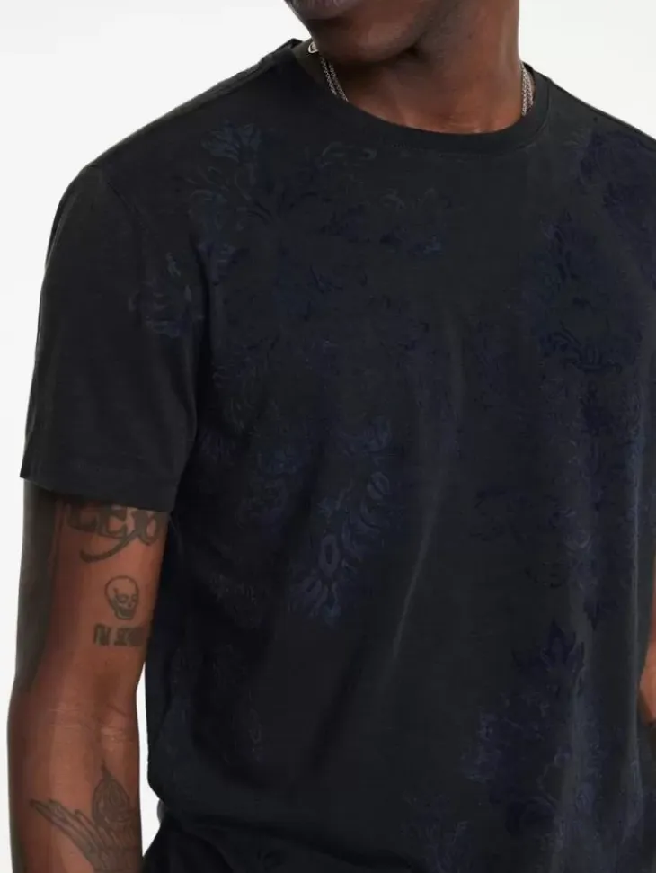 Graphic Tees>John Varvatos PAISLEY TEE DRIEDSAGE