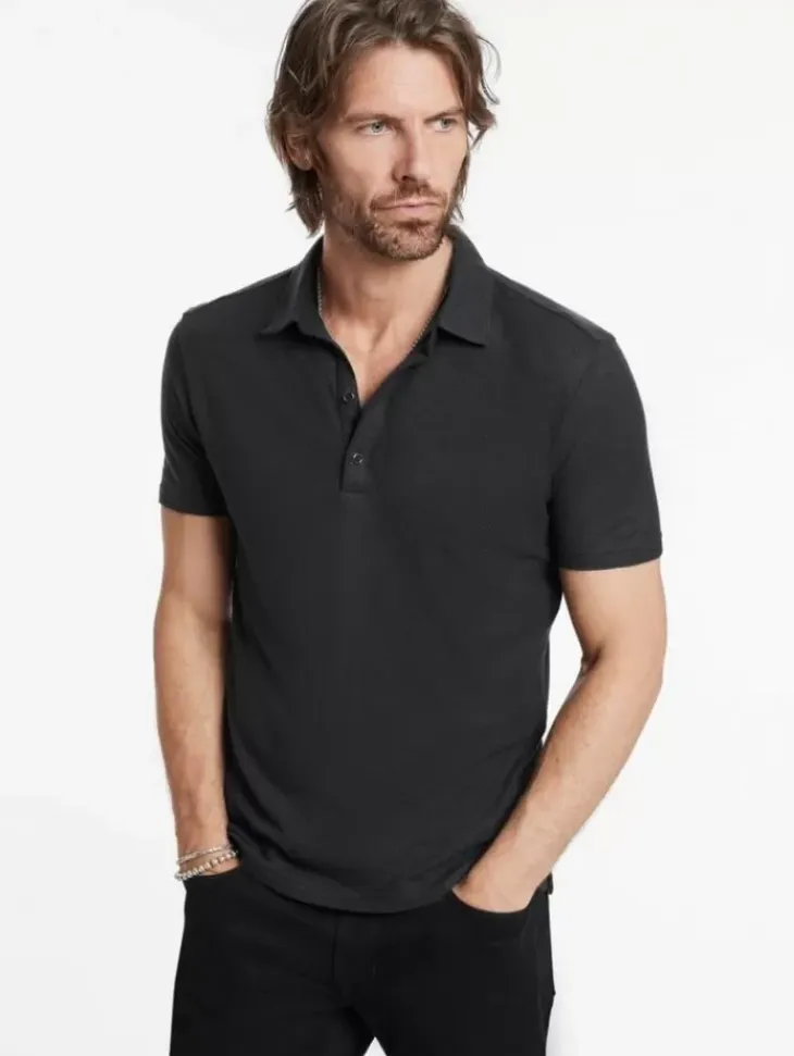 Tops>John Varvatos PALOMA POLO BLACK