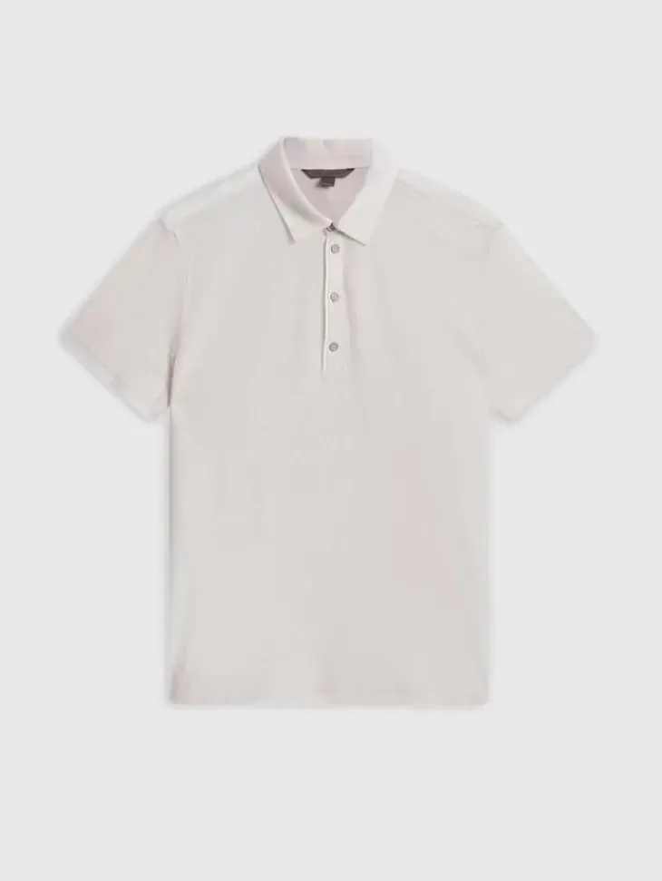 Tops>John Varvatos PALOMA POLO CHARCOAL/TURTLEDOVE