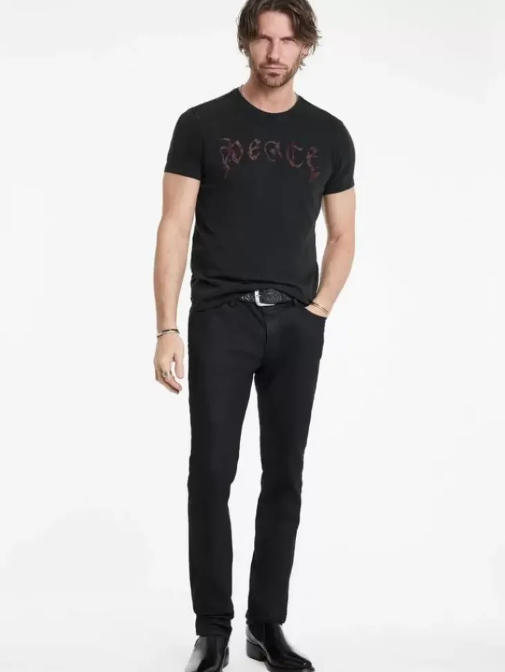 Graphic Tees>John Varvatos PEACE TEE CHARCOAL
