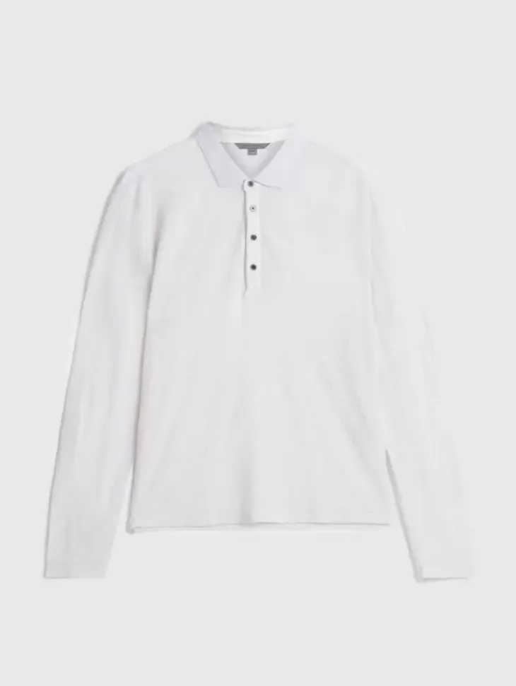 Tops>John Varvatos PRESIDIO POLO CHARCOAL/TURTLEDOVE