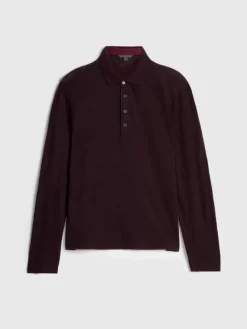 Tops>John Varvatos PRESIDIO POLO Merlot