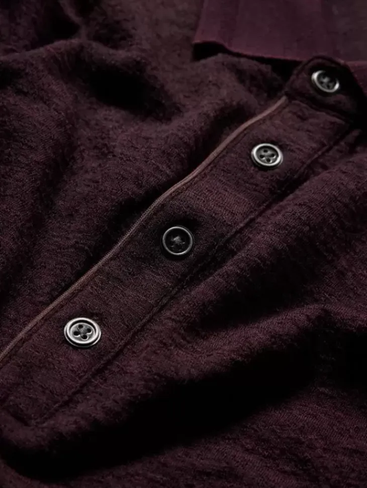 Tops>John Varvatos PRESIDIO POLO Merlot