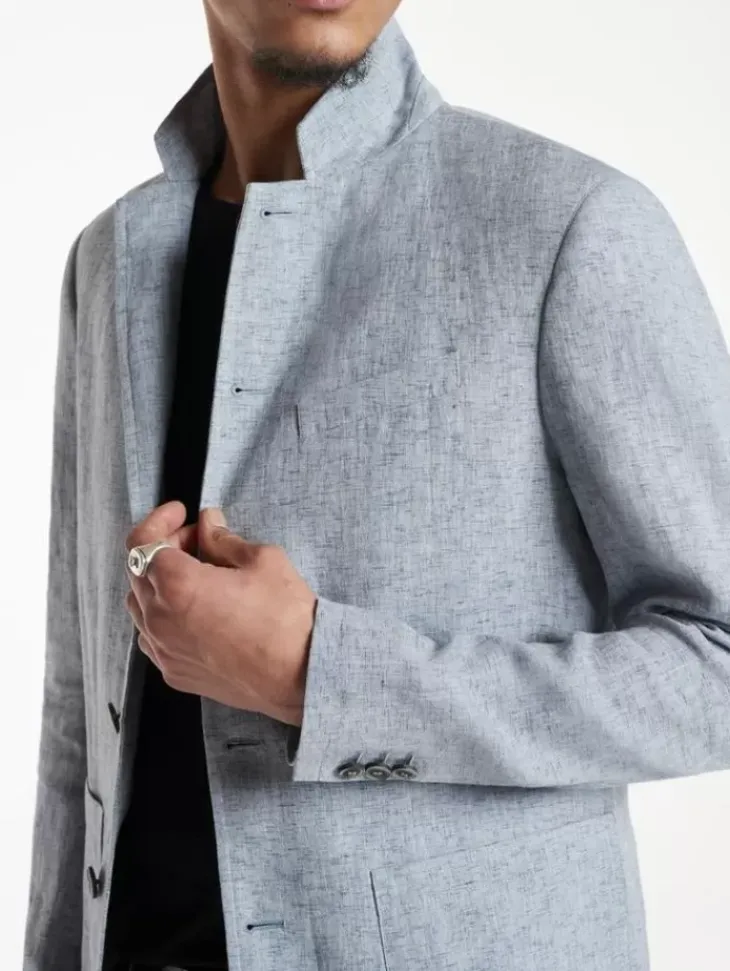 Leather & Outerwear|Tops>John Varvatos PRIORY JACKET DUSTEDBLUE
