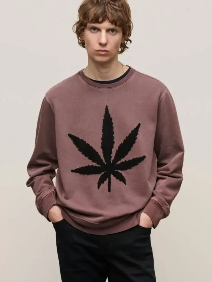 Tops>John Varvatos PULLOVER CREW CANVAS