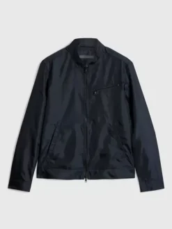 Leather & Outerwear|Tops>John Varvatos RACER JACKET NAVY