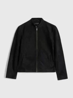 Leather & Outerwear|Tops>John Varvatos REEDE RACER JACKET BLACK