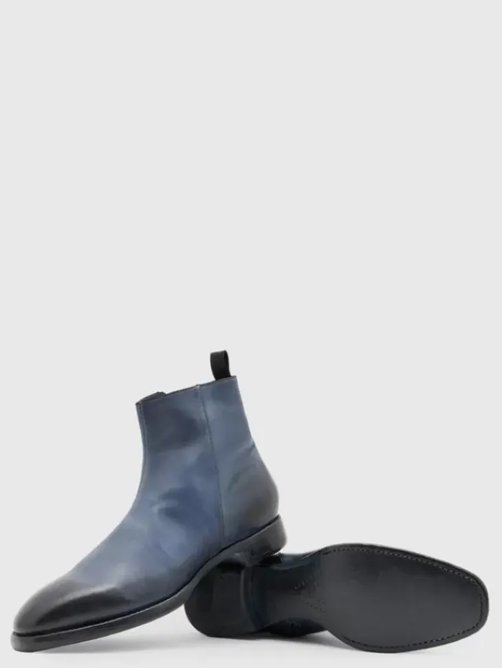 Shoes & Accessories>John Varvatos REGENT BOOT BLUESTONE
