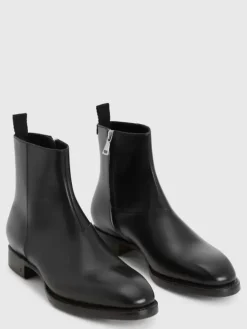 Boots|Leather Boots>John Varvatos REGENT BOOT BLACK